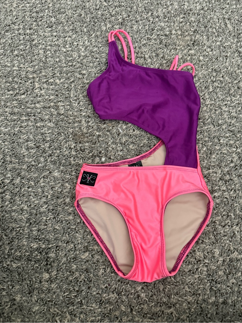 Kandi Kouture in Purple & Hot Pink leotard